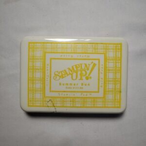 Stampin Up Summer Sun Water Based Acid‎ Free Stampin Pad Yellow Orange Crafting